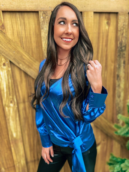 Sapphire Wrap Top